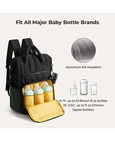 Bagsmart Walker 25L Featherlight Travel Diaper Backpack Tangerine