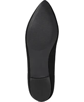 Journee Collection Women's Minnah Knit Pointed Toe Dress Flats