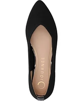 Journee Collection Women's Minnah Knit Pointed Toe Dress Flats