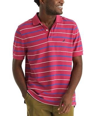 Nautica Men's Striped Classic Fit Deck Polo Shirt