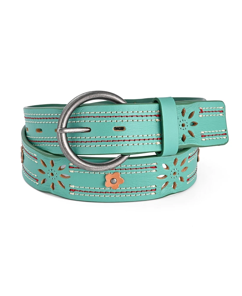 Old Trend Women's Blossom Valley Leather Belt