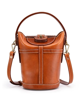 Old Trend Begonia Vintage Bucket Crossbody Bag