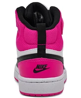 Nike Little Girls Court Borough Mid 2 Stay-Put Closure Casual Sneakers from Finish Line