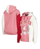 Gameday Couture Women's Crimson Washington State Cougars Hall of Fame Colorblock Pullover Hoodie