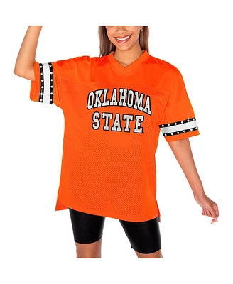 Gameday Couture Women's Orange Oklahoma State Cowboys Until Kickoff Rhinestone Fashion T-Shirt