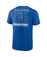 Fanatics Men's Royal Los Angeles Dodgers 2024 World Series Champions Signature Roster T-Shirt