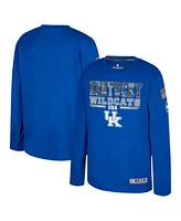 Colosseum Big Boys and Girls Heather Royal Kentucky Wildcats Oht Military Appreciation Oorah Long Sleeve T-Shirt