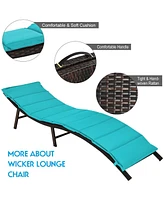 Gouun 2Pcs Folding Patio Lounger Chair