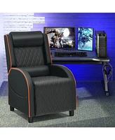 Gouun Massage Gaming Recliner Chair with Headrest and Adjustable Backrest for Home Theater