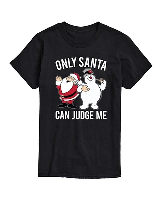 Airwaves Men's Frosty The Snowman Santa Can Judge Short Sleeve Tee