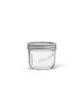 JoyJolt Wide Set of 6 Mason Jars with Airtight Lids