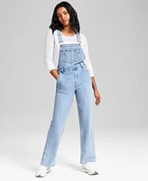 Now This Womens Long Sleeve Top Denim Overalls Exclusively At Macys