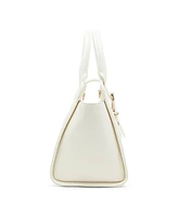 Anne Klein Sculpted Buckle Medium Satchel Bag