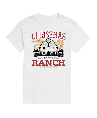 Airwaves Men's Yellowstone Christmas Ranch Rules Short Sleeve Tee