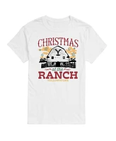 Airwaves Men's Yellowstone Christmas Ranch Rules Short Sleeve Tee