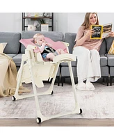 Gouun Boys 4-in-1 High Chair with 6 Adjustable Heights