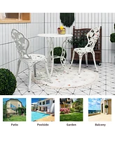 Gouun Outdoor Cast Aluminum Patio Furniture Set with Design