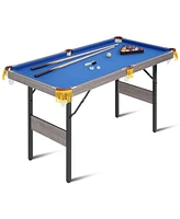 Inolait 48in Portable Folding Billiard Table for Kids and Adults, Indoor Pool Arcade Game Table