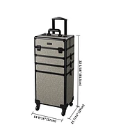 Byootique 3-Piece Makeup Train Cases Cosmetic Organizer Kit