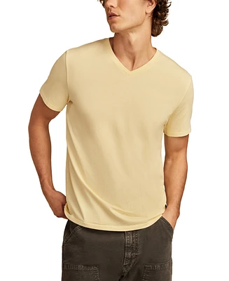 Lucky Brand Men's Venice Burnout V Neck Tee T-shirts