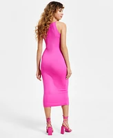 Bar Iii Women's Bungee-Strap Bodycon Midi Dress, Created for Macy's