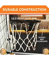 Inolait Foldable Basketball Arcade Game, Indoor Basketball Hoop Arcade with 4 Balls and Led Scoring System