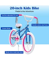 Sugift 20 in. Kids Bike Child Bicycle for Girls Age 7-14 Years, Bule 4.2 stars out of 63 reviews