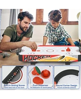 Sugift 36" Mini Tabletop Air Hockey Table for Kids, Indoor Air Hockey Game w/Electric Motor Fan, Pushers & Pucks