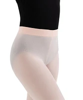 Capezio Girls Footless Tight w Self Knit Waist Band