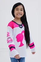 Barbie Mesh Hockey Jersey Long Sleeve T-Shirt
