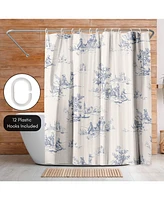 Americanflat 71x74 Animal Jouy Shower Curtain - 100% Polyester Shower Curtain