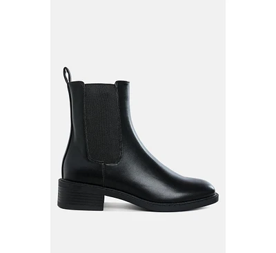 London Rag Tripoli Stacked Heel Chelsea Boots