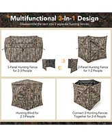 Gouun 5-in-1 Detachable Hunting Blind for 2-3 People with Skylight