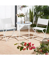 Sugift 3 Pieces Patio Folding Bistro Set for Balcony or Outdoor Space