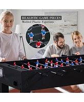 Sugift 48" Competition Foosball Table w/2 Balls & Cup Holders, Soccer Game Table for Kids & Adults, Home or Arcade