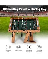 Gouun Space Saving Table Football with Durable Handle and 2 Footballs