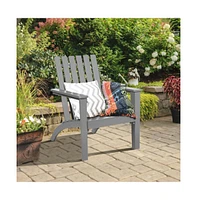 Givimo Outdoor Patio Acacia Wood Adirondack Lounge Armchair
