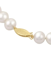 Macy's Cultured Freshwater Pearl (9-11mm) 20" Strand Necklace in 14k Yellow Gold