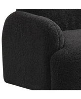 Lovmor 25.5"W Pink Sherpa Kids Armchair