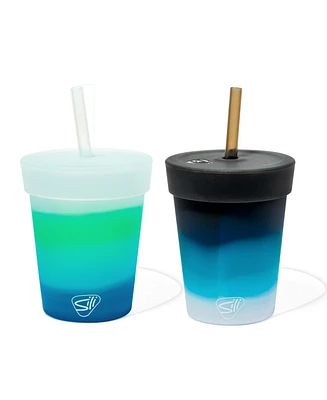 Silipint Kids Straw Tumblers 8oz: 2 pk