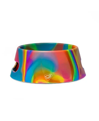 Silipint Aqua-Fur Dog Bowl 18oz: Hippie Hops