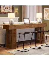 Tribesigns Long Console Table, 63 inches Wooden Rectangular Sofa Table for Behind the Couch, Farmhouse Entryway Hallway, Living Room, and En