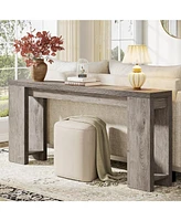 Tribesigns 70.9-Inch Extra Long Console Table, Farmhouse Wood Sofa Table Behind Couch, Narrow Entryway Accent Table for Living Room, Hallway, Entrance