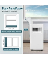 Gouun 8000 Btu Portable Air Conditioner with Remote Control and Led Digital Display