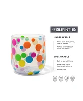 Stemless Wine Glasses 12oz: 4 pk - Polka Dot