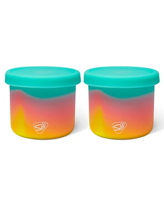 Silipint Lidded Bowls 10oz: 2 pk - Aurora - Spring 2023