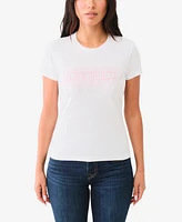 True Religion Women's Crystal Logo Crew Top