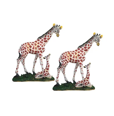 Fc Design "2-pc Gift Set" 7"H Giraffe with Baby Figurine Statue Ornament Home Room Office Decor and Perfect Gift Ideas for Housewarming, Holidays and