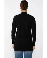 Jennie Liu Women's 100% Cashmere Open Cardigan Sweater | Long Sweaters