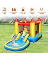 Gouun Inflatable Kids Slide Bounce House with 550w Blower